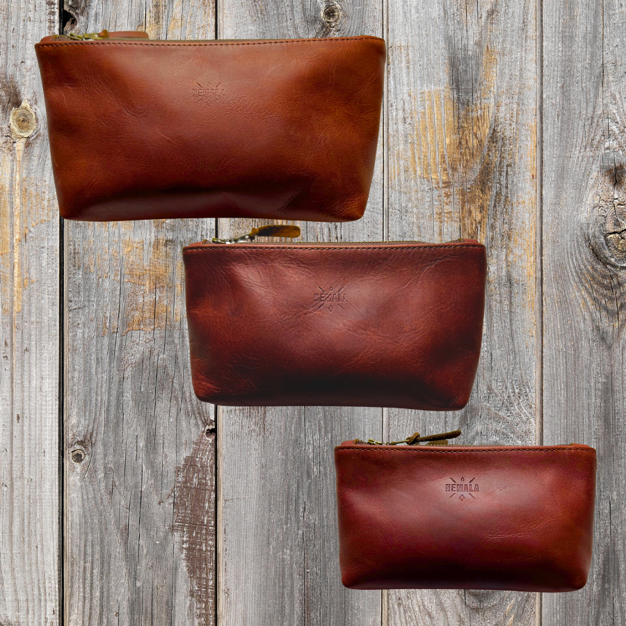 BAILEY Leather Zip Pouch