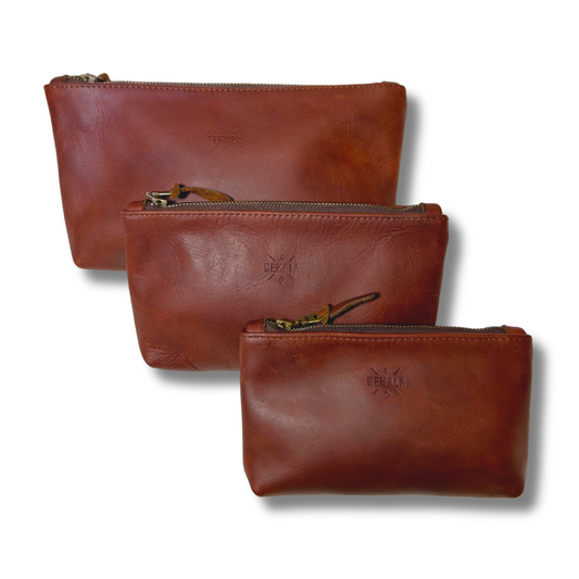 BAILEY Leather Zip Pouch